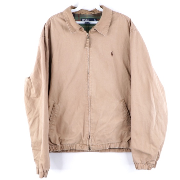 Vintage 90s Ralph Lauren Distressed Bomber Jacket